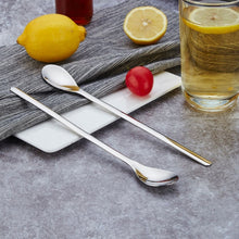 Load image into Gallery viewer, Stainless Steel Long-Handled Coffee Stirring Spoon Ice Cream Spoon