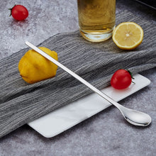 Load image into Gallery viewer, Stainless Steel Long-Handled Coffee Stirring Spoon Ice Cream Spoon