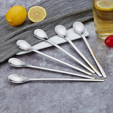 Load image into Gallery viewer, Stainless Steel Long-Handled Coffee Stirring Spoon Ice Cream Spoon