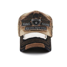 Load image into Gallery viewer, YANG GUAN Eagle Pattern Embroidered Washed Baseball Cap Sun Protection Cap