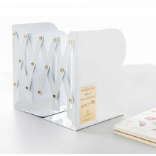 Load image into Gallery viewer, Adjust Bookshelf Large Metal Bookend Desk Holder Stand for Books Gift Stationery