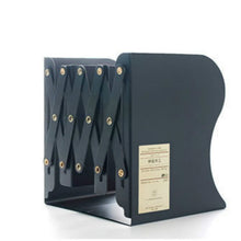 Load image into Gallery viewer, Adjust Bookshelf Large Metal Bookend Desk Holder Stand for Books Gift Stationery