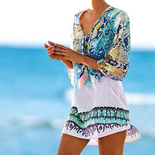 Load image into Gallery viewer, Chiffon Snake Texture Print Swimsuit Cover-up