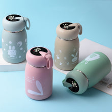 Load image into Gallery viewer, Cartoon Thermos Mug Intelligent Temperature Measurement Color Change Display Temperature Water Cup Couple Children Student Cup, Digital Display, Pink, Digital Display, Blue, Digital Display, Green, Digital Display, Brown