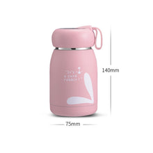 Load image into Gallery viewer, Cartoon Thermos Mug Intelligent Temperature Measurement Color Change Display Temperature Water Cup Couple Children Student Cup, Digital Display, Pink, Digital Display, Blue, Digital Display, Green, Digital Display, Brown
