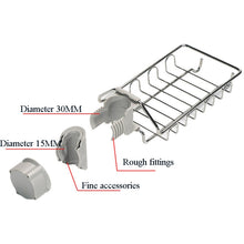 Load image into Gallery viewer, Faucet Rack Stainless Steel Perforated Free Kitchen Sink Storage Rack Rag Sponge Drain Rack, Type A, Type B, Type C
