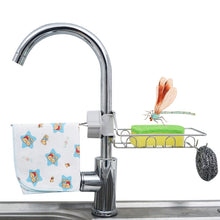 Load image into Gallery viewer, Faucet Rack Stainless Steel Perforated Free Kitchen Sink Storage Rack Rag Sponge Drain Rack, Type A, Type B, Type C