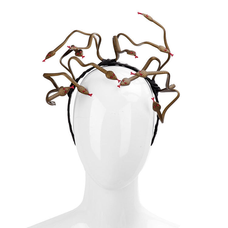 Halloween Carnival Stage Props Headdress Medusa Snake Cosplay Headband, Cosplay Headband