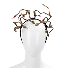Load image into Gallery viewer, Halloween Carnival Stage Props Headdress Medusa Snake Cosplay Headband, Cosplay Headband