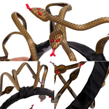 Load image into Gallery viewer, Halloween Carnival Stage Props Headdress Medusa Snake Cosplay Headband, Cosplay Headband
