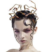 Load image into Gallery viewer, Halloween Carnival Stage Props Headdress Medusa Snake Cosplay Headband, Cosplay Headband