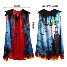 Load image into Gallery viewer, Halloween Dress Up Kids Double-Layer Printed Cloak, Free Size