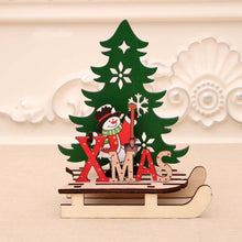 Load image into Gallery viewer, Christmas Decorations Christmas Painted Wooden Assembly DIY Sleigh Car Decoration Jigsaw Puzzle Gift, Small, Large
