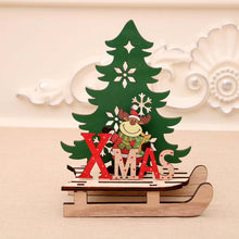 Load image into Gallery viewer, Christmas Decorations Christmas Painted Wooden Assembly DIY Sleigh Car Decoration Jigsaw Puzzle Gift, Small, Large