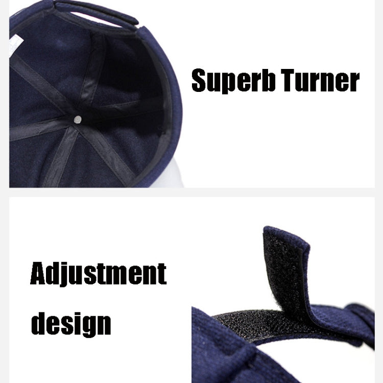 G12788 Iron Mark Street Melon Skullcap Retro Flanged Landlord Hat without Eaves