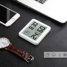 Load image into Gallery viewer, Multifunction Automatic Electronic Temperature and Humidity Monitor Clock with 3.2 inch Large LCD Screen, Automatic Monitor