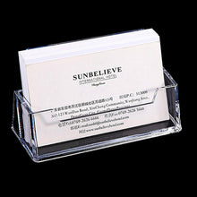 Load image into Gallery viewer, Acrylic Transparent Name Card Holder Desktop Showcase, Card Holder