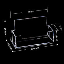 Load image into Gallery viewer, Acrylic Transparent Name Card Holder Desktop Showcase, Card Holder