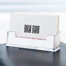 Load image into Gallery viewer, Acrylic Transparent Name Card Holder Desktop Showcase, Card Holder