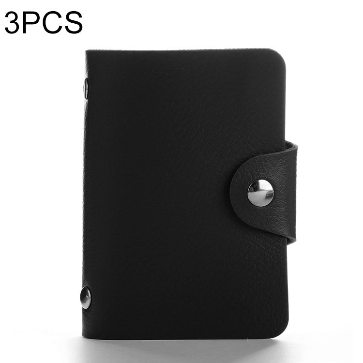 3 PCS Upgraded Version Card Bag Business Card Transparent Protective Cover Color Storage Card Holder, 10 Card Slots, 12 Card Slots, 24 Card Slots, 24 Cards Single Side Single Page
