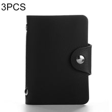 Load image into Gallery viewer, 3 PCS Upgraded Version Card Bag Business Card Transparent Protective Cover Color Storage Card Holder, 10 Card Slots, 12 Card Slots, 24 Card Slots, 24 Cards Single Side Single Page