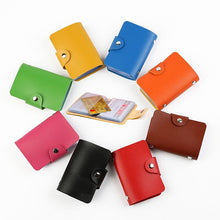 Load image into Gallery viewer, 3 PCS Upgraded Version Card Bag Business Card Transparent Protective Cover Color Storage Card Holder, 10 Card Slots, 12 Card Slots, 24 Card Slots, 24 Cards Single Side Single Page
