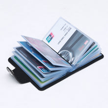 Load image into Gallery viewer, 3 PCS Upgraded Version Card Bag Business Card Transparent Protective Cover Color Storage Card Holder, 10 Card Slots, 12 Card Slots, 24 Card Slots, 24 Cards Single Side Single Page