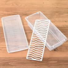 Load image into Gallery viewer, Kitchen Refrigerator Drainable Fresh-Keeping Box Food Plastic Sealed Freezer Storage Box Fish Fresh Box, 27x20x5.5cm, 27x11x6cm