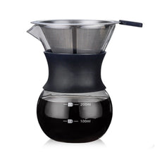 Load image into Gallery viewer, High Temperature Resistant Coffee Maker, 200ml With Strainer, 400ml With Strainer, 200ml Without Strainer, 400ml Without Strainer
