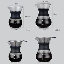 Load image into Gallery viewer, High Temperature Resistant Coffee Maker, 200ml With Strainer, 400ml With Strainer, 200ml Without Strainer, 400ml Without Strainer