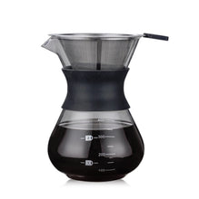 Load image into Gallery viewer, High Temperature Resistant Coffee Maker, 200ml With Strainer, 400ml With Strainer, 200ml Without Strainer, 400ml Without Strainer