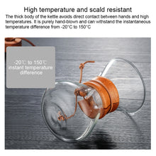 Load image into Gallery viewer, Hand Coffee Pot High Temperature Resistant 400ml Glass Coffee Pot, Pot Without Strainer, Pot With Strainer