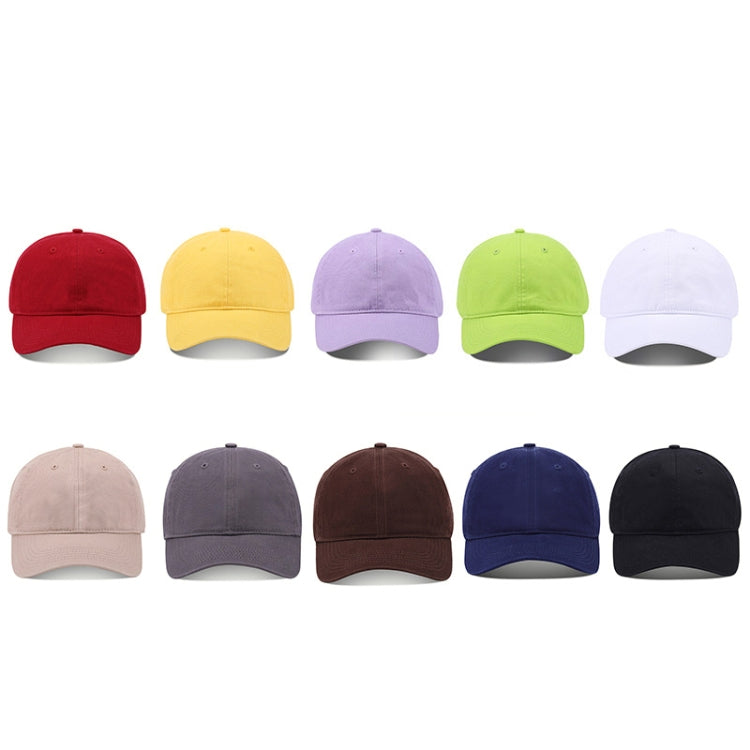 Baseball Cap Outing Leisure Peaked Cap Solid Color Washed Sun Hat