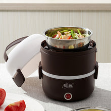 Load image into Gallery viewer, LINGRUI Multi-Function Electric Lunch Box Electric Heating Insulation Cooking Mini Rice Cooker, CN Plug, Double Layer, Three Layer