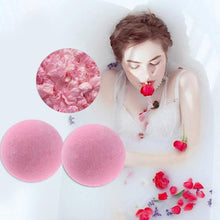 Load image into Gallery viewer, 3 PCS 10g Natural Bubble Shower Bombs Ball Bath Salt Body Essential Oil Bath Ball, Green, Blue, Purple, Red, Yellow, Pink