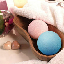 Load image into Gallery viewer, 3 PCS 10g Natural Bubble Shower Bombs Ball Bath Salt Body Essential Oil Bath Ball, Green, Blue, Purple, Red, Yellow, Pink