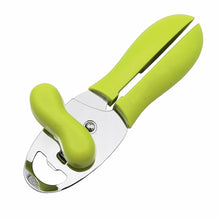 Load image into Gallery viewer, 4 in 1 Multifunctional Can Opener Kitchen Household Lid Opener Canning Knife, Black, Green