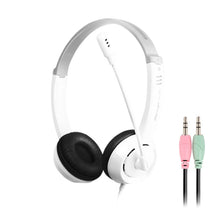 Load image into Gallery viewer, DANYIN DT326 Head-mounted Desktop Computer Children Learning Wire Headset with Microphone, Cable Length:1.8m, DT326 3.5mm Two-hole White, DT326 3.5mm Two-hole Black, DT326 Single Hole Four-level White, DT326 Single Hole Four-level Black                ...