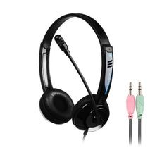 Load image into Gallery viewer, DANYIN DT326 Head-mounted Desktop Computer Children Learning Wire Headset with Microphone, Cable Length:1.8m, DT326 3.5mm Two-hole White, DT326 3.5mm Two-hole Black, DT326 Single Hole Four-level White, DT326 Single Hole Four-level Black                ...