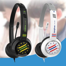 Load image into Gallery viewer, DANYIN DT326 Head-mounted Desktop Computer Children Learning Wire Headset with Microphone, Cable Length:1.8m, DT326 3.5mm Two-hole White, DT326 3.5mm Two-hole Black, DT326 Single Hole Four-level White, DT326 Single Hole Four-level Black                ...