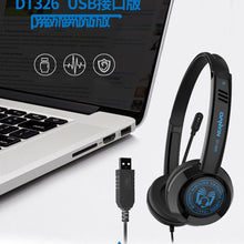 Load image into Gallery viewer, DANYIN DT326 Head-mounted Desktop Computer Children Learning Wire Headset with Microphone, Cable Length:1.8m, DT326 3.5mm Two-hole White, DT326 3.5mm Two-hole Black, DT326 Single Hole Four-level White, DT326 Single Hole Four-level Black                ...