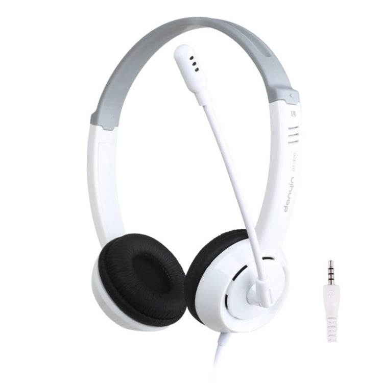 DANYIN DT326 Head-mounted Desktop Computer Children Learning Wire Headset with Microphone, Cable Length:1.8m, DT326 3.5mm Two-hole White, DT326 3.5mm Two-hole Black, DT326 Single Hole Four-level White, DT326 Single Hole Four-level Black                ...