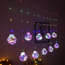 Load image into Gallery viewer, LED Copper Wire Curtain Light Wishing Ball Christmas Decoration String Lights, Random Style Delivery, EU Plug, US Plug
