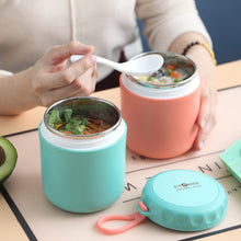 Load image into Gallery viewer, Stainless Steel Soup Cup Soup Pot Lunch Box Portable Thermos Cup, Red, Green