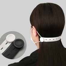 Load image into Gallery viewer, Mask Hook Adjustment Buckle Ear-Wearing Mask Anti-Squeeze Ear Lanyard Extending Ear Rope, White, Black