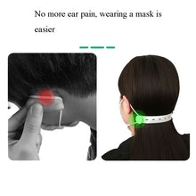 Load image into Gallery viewer, Mask Hook Adjustment Buckle Ear-Wearing Mask Anti-Squeeze Ear Lanyard Extending Ear Rope, White, Black