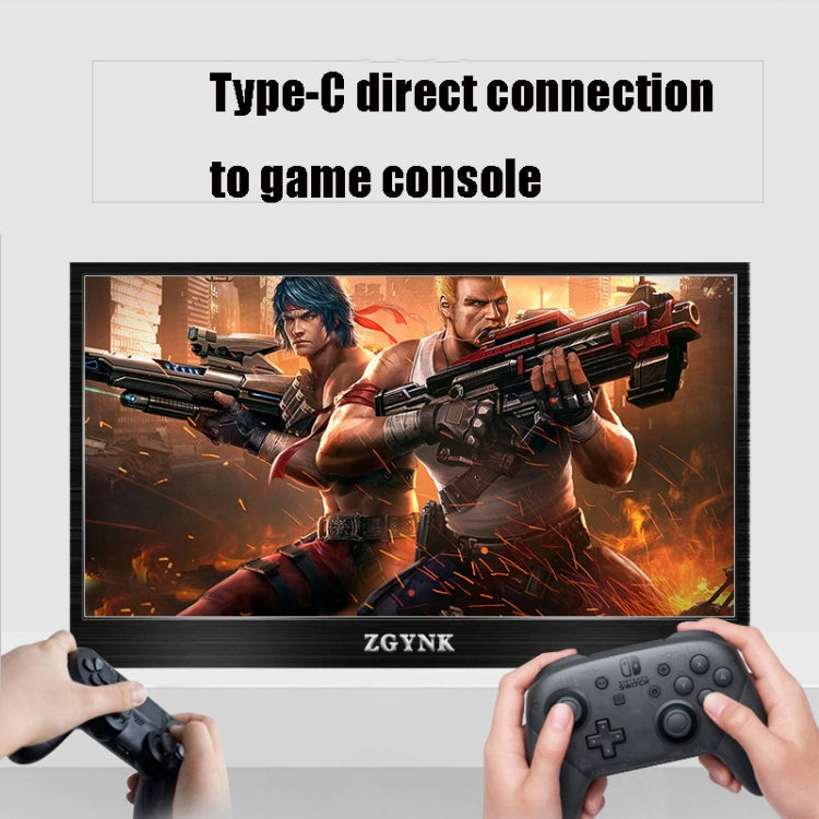 ZGYNK TPZ1303 Type-c Portable Computer Extender Display, US Plug, 10.1 inch 2560x1400, 11.6 inch 1920x1080, 13.3 inch 1920x1080, 13.3 inch 2560x1400, 14.1 inch 2560x1400, 15.6 inch 1920x1080, 15.6 inch 3840x2160