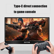 Load image into Gallery viewer, ZGYNK TPZ1303 Type-c Portable Computer Extender Display, US Plug, 10.1 inch 2560x1400, 11.6 inch 1920x1080, 13.3 inch 1920x1080, 13.3 inch 2560x1400, 14.1 inch 2560x1400, 15.6 inch 1920x1080, 15.6 inch 3840x2160