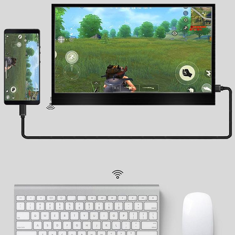 ZGYNK TPZ1303 Type-c Portable Computer Extender Display, US Plug, 10.1 inch 2560x1400, 11.6 inch 1920x1080, 13.3 inch 1920x1080, 13.3 inch 2560x1400, 14.1 inch 2560x1400, 15.6 inch 1920x1080, 15.6 inch 3840x2160