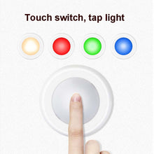 Load image into Gallery viewer, 6 PCS / Set 16 Color RGB LED Night Light Strobe Atmosphere Pat Light Remote Control Cabinet Light with 2 Remote Control